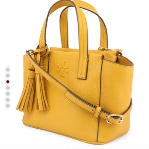 Tory Burch Thea Pebbled Leather Satchel